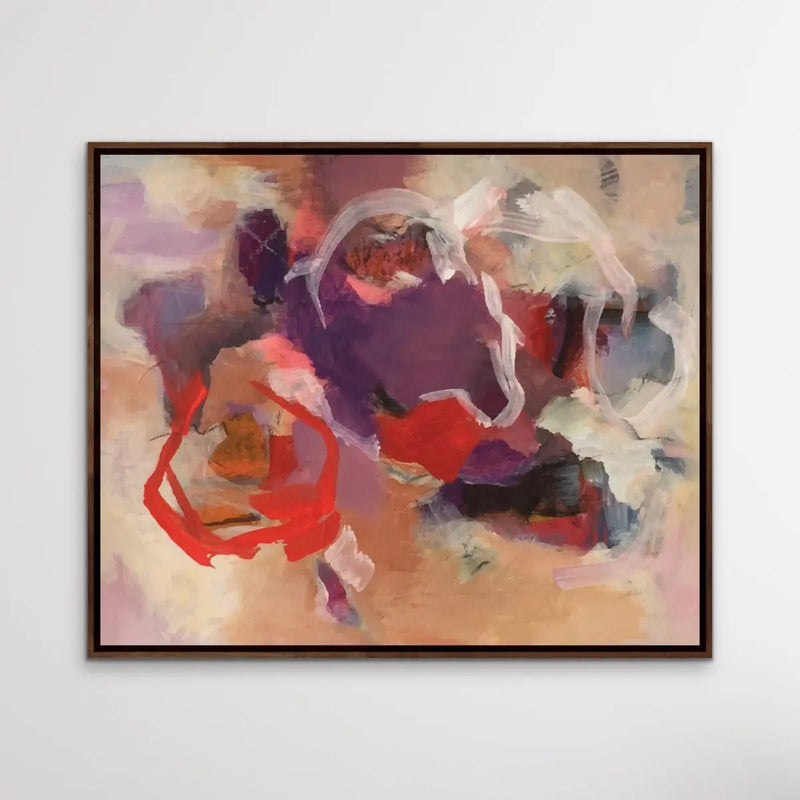 Jasper - Purple and Red Abstract Art Print - I Heart Wall Art