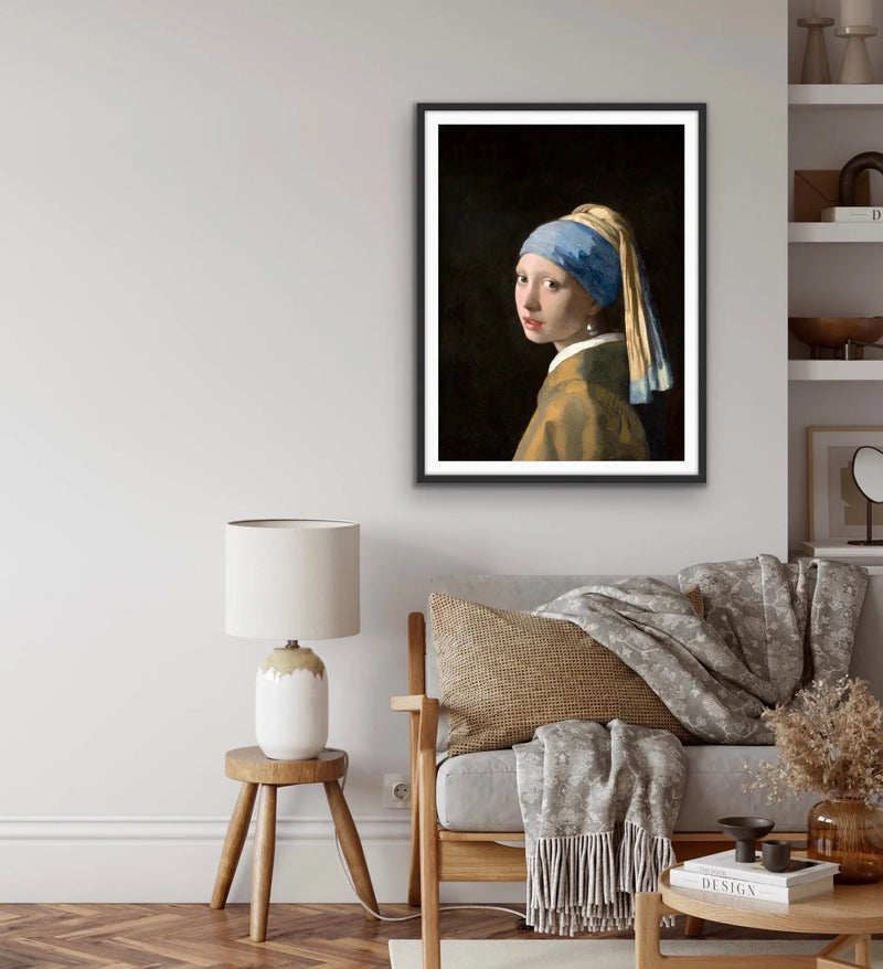 Johannes Vermeer’s Girl with a Pearl Earring (c1665) - Adapted Print of Original Painting - I Heart Wall Art