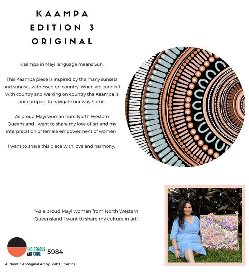 Kaampa Edition Three - Original - Aboriginal Art Print by Leah Cummins - I Heart Wall Art