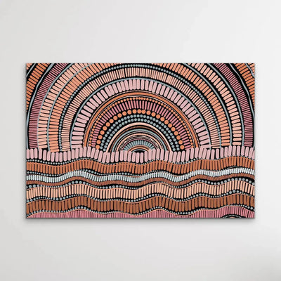 Kaampa Edition Two- Dark- Aboriginal Art Print by Leah Cummins - I Heart Wall Art