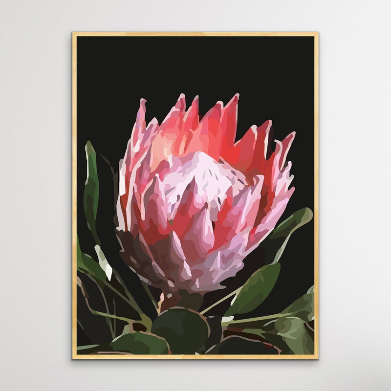 King Of The Blooms - Protea Floral Print on Canvas or Paper - I Heart Wall Art