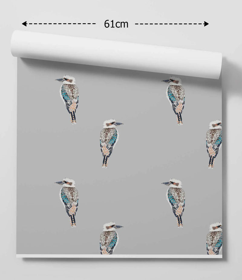 Kookaburra by Lucy Hawkins - Peel and Stick Removable Wallpaper I Heart Wall Art Australia 
