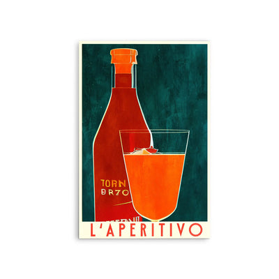 L'aperitivo by Bo Anderson - Stretched Canvas Print or Framed Fine Art Print - Artwork I Heart Wall Art Australia 