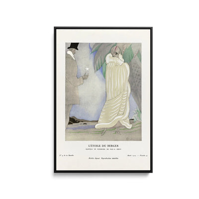 L'étoile du berger, Manteau de fourrure, de Max-A. Leroy (1924)  by Charles Martin - Stretched Canvas Print or Framed Fine Art Print - Artwork I Heart Wall Art Australia 