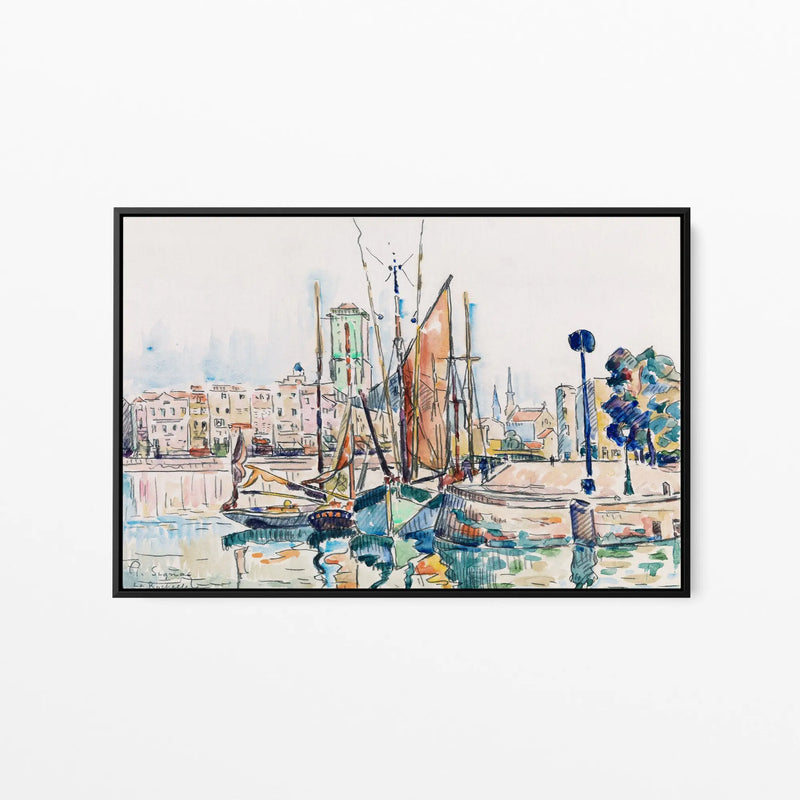 La Rochelle (1911) 2  by Paul Signac- Stretched Canvas Print or Framed Fine Art Print I Heart Wall Art Australia 