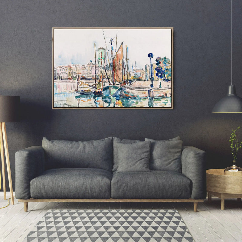 La Rochelle (1911) 2  by Paul Signac- Stretched Canvas Print or Framed Fine Art Print I Heart Wall Art Australia 