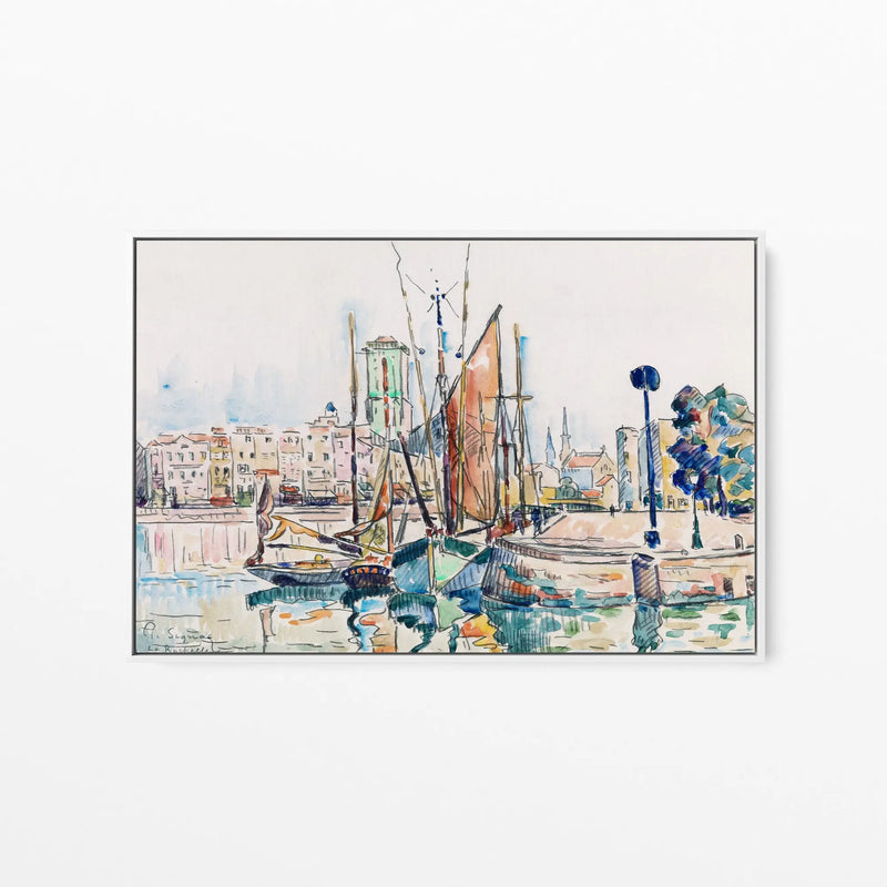La Rochelle (1911) 2  by Paul Signac- Stretched Canvas Print or Framed Fine Art Print I Heart Wall Art Australia 