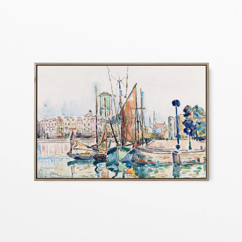 La Rochelle (1911) 2  by Paul Signac- Stretched Canvas Print or Framed Fine Art Print I Heart Wall Art Australia 
