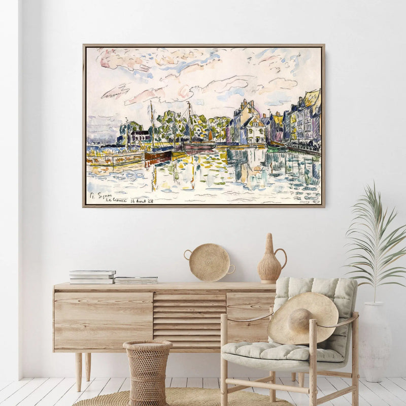 Le Croisic (1928)  by Paul Signac- Stretched Canvas Print or Framed Fine Art Print - Artwork I Heart Wall Art Australia 