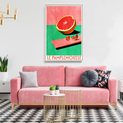 Le Pamlemousse by Bo Anderson - Stretched Canvas Print or Framed Fine Art Print - Artwork I Heart Wall Art Australia 