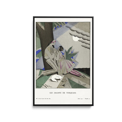 Les amants de torquate (1921)  by Charles Martin- Stretched Canvas Print or Framed Fine Art Print I Heart Wall Art Australia 