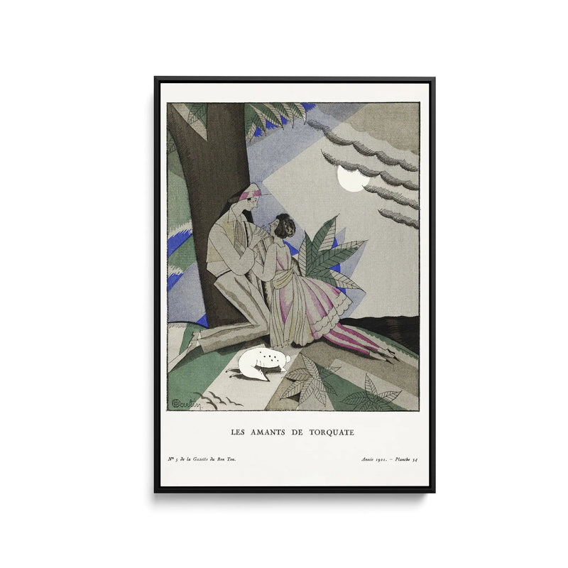 Les amants de torquate (1921)  by Charles Martin- Stretched Canvas Print or Framed Fine Art Print I Heart Wall Art Australia 