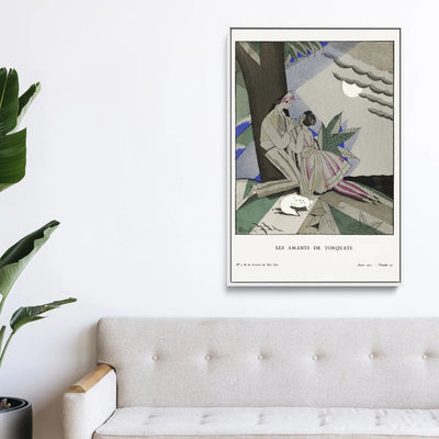 Les amants de torquate (1921)  by Charles Martin- Stretched Canvas Print or Framed Fine Art Print I Heart Wall Art Australia 