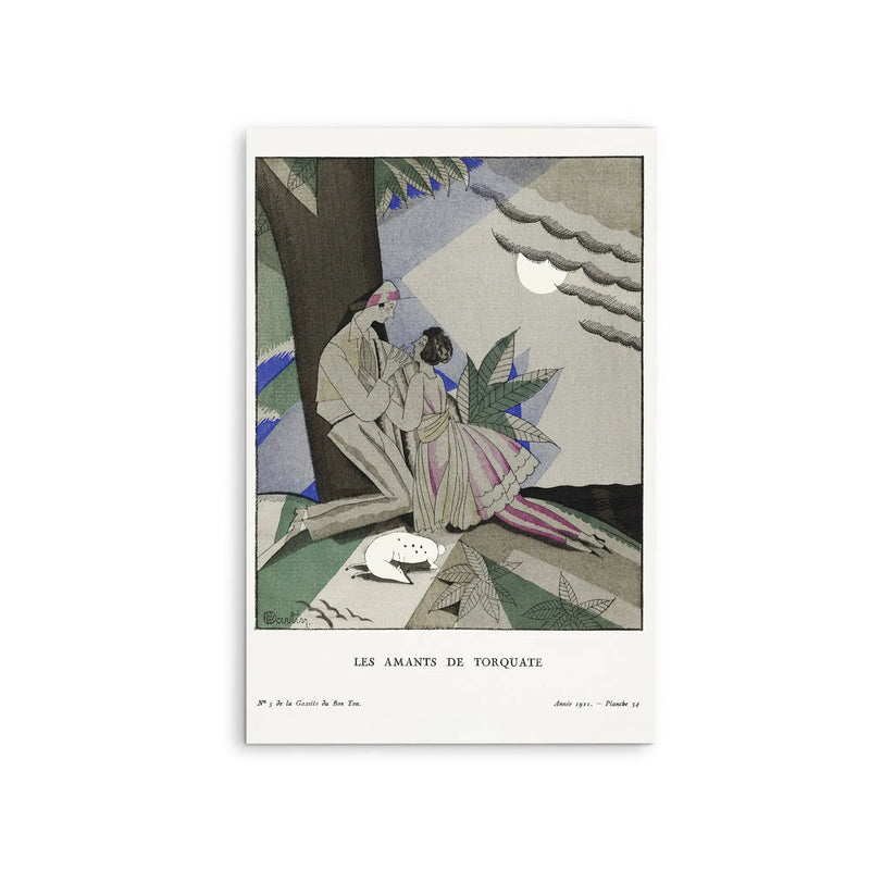 Les amants de torquate (1921)  by Charles Martin- Stretched Canvas Print or Framed Fine Art Print I Heart Wall Art Australia 