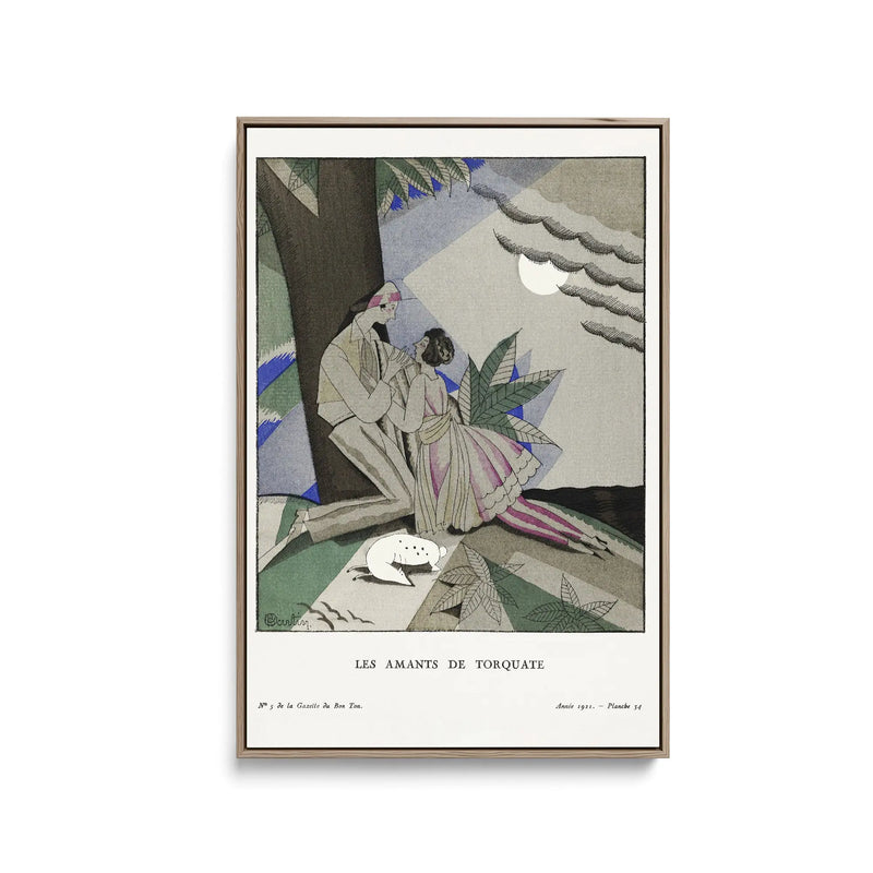 Les amants de torquate (1921)  by Charles Martin- Stretched Canvas Print or Framed Fine Art Print I Heart Wall Art Australia 