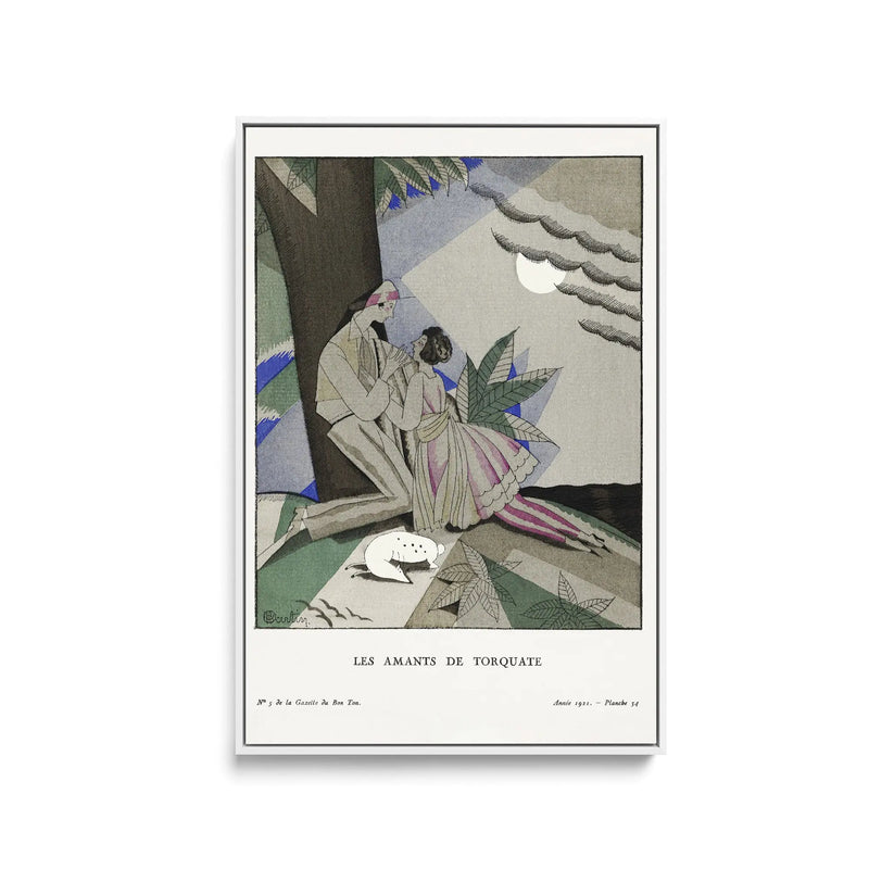 Les amants de torquate (1921)  by Charles Martin- Stretched Canvas Print or Framed Fine Art Print I Heart Wall Art Australia 