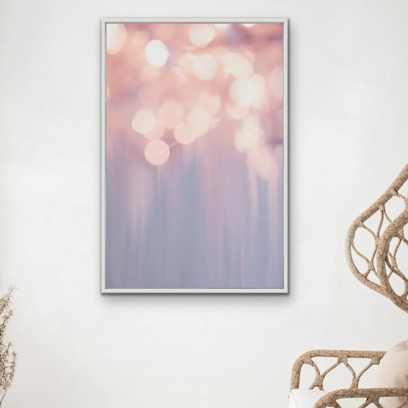 Light Show  -Pastel Abstract Stretched Canvas Wall Art - I Heart Wall Art