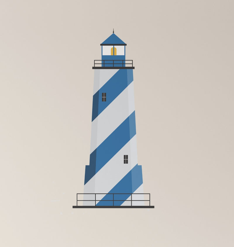 Lighthouse Decals - Red and Blue Lighthouse Decals for Kids Rooms I Heart Wall Art Australia 