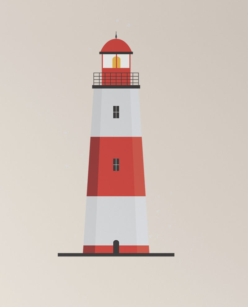 Lighthouse Decals - Red and Blue Lighthouse Decals for Kids Rooms I Heart Wall Art Australia 