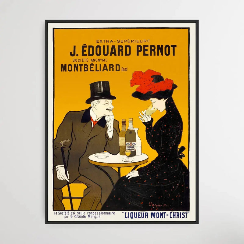 Man and Woman at a Cafe (1900) by Leonetto Cappiello - I Heart Wall Art