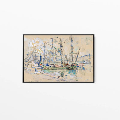 Marseille (1911) by  Paul Signac - Stretched Canvas Print or Framed Fine Art Print - Artwork I Heart Wall Art Australia 
