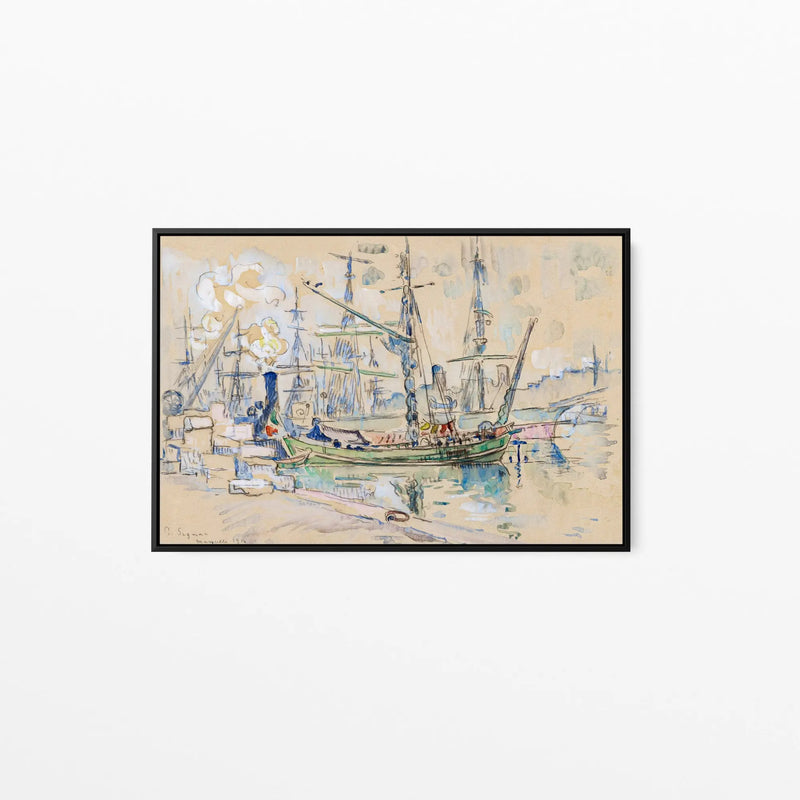 Marseille (1911) by  Paul Signac - Stretched Canvas Print or Framed Fine Art Print - Artwork I Heart Wall Art Australia 