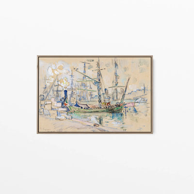 Marseille (1911) by  Paul Signac - Stretched Canvas Print or Framed Fine Art Print - Artwork I Heart Wall Art Australia 