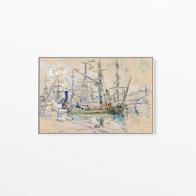 Marseille (1911) by  Paul Signac - Stretched Canvas Print or Framed Fine Art Print - Artwork I Heart Wall Art Australia 