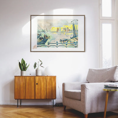 Marseille (1912) by  Paul Signac - Stretched Canvas Print or Framed Fine Art Print - Artwork I Heart Wall Art Australia 