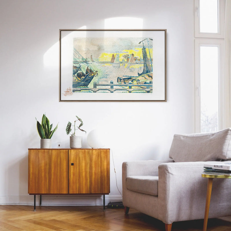 Marseille (1912) by  Paul Signac - Stretched Canvas Print or Framed Fine Art Print - Artwork I Heart Wall Art Australia 