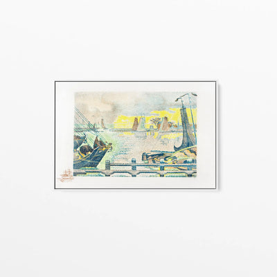 Marseille (1912) by  Paul Signac - Stretched Canvas Print or Framed Fine Art Print - Artwork I Heart Wall Art Australia 