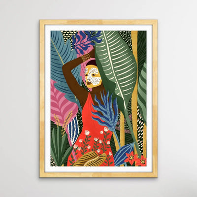 Mask- Colourful Contemporary Yellow Portugal Illustration By Maja Tomljanovic I Heart Wall Art Australia 