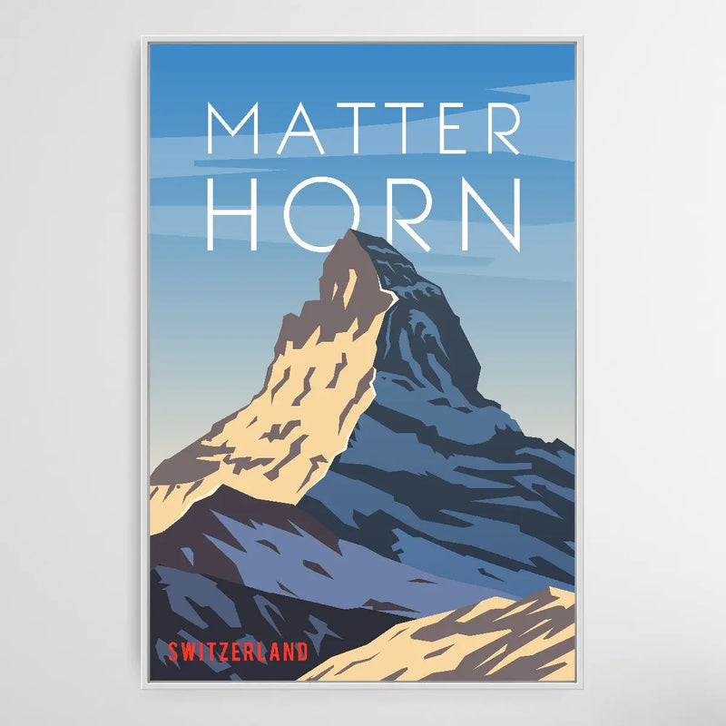 Matterhorn - Vintage Style Travel Print - I Heart Wall Art
