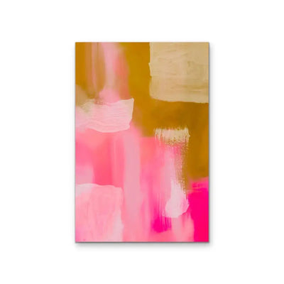 Metallurgical - Abstract Yellow Boho Floral Original Abstract Artwork Print I Heart Wall Art Australia 