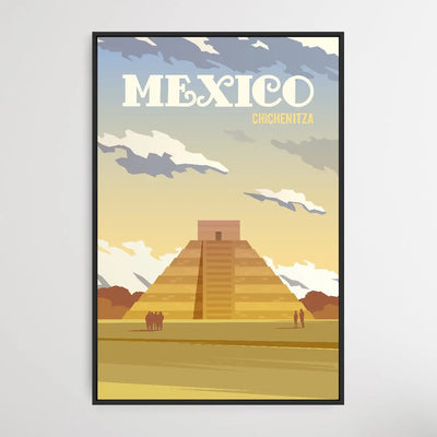 Mexico - Vintage Style Travel Print - I Heart Wall Art
