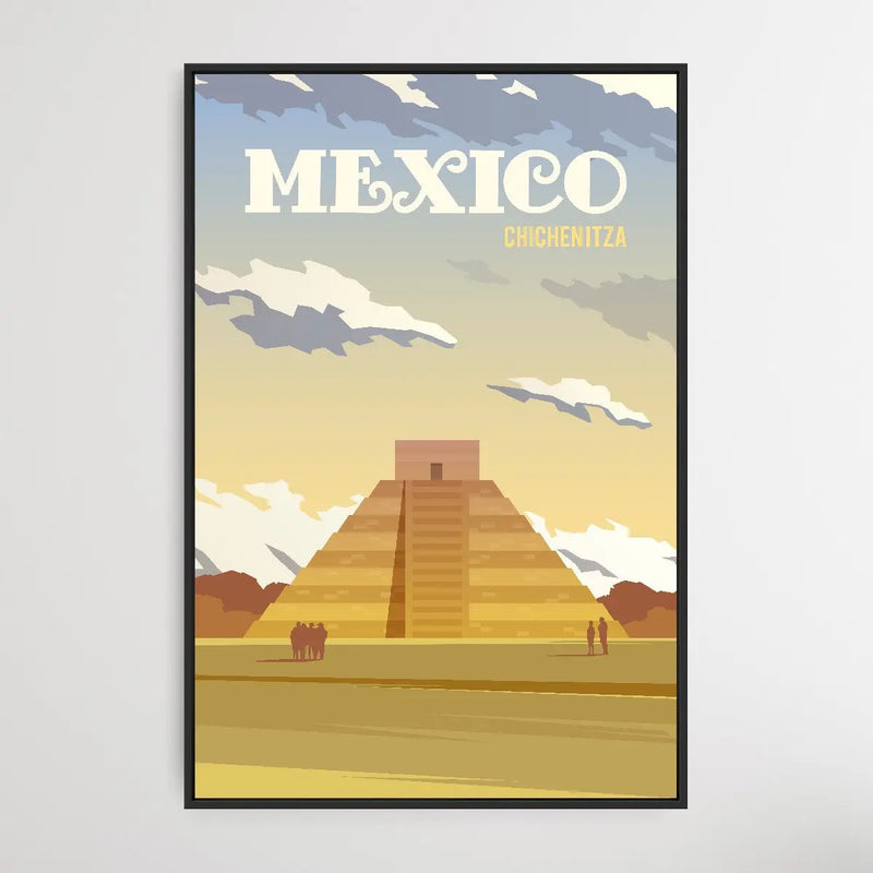 Mexico - Vintage Style Travel Print - I Heart Wall Art