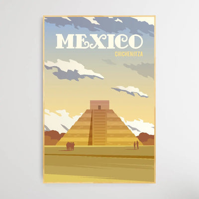 Mexico - Vintage Style Travel Print - I Heart Wall Art