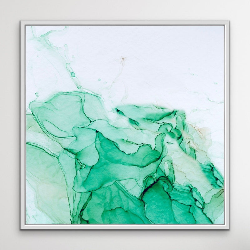 Minted - Inkwell in Green - Abstract Alcohol Ink Painting Wall Art Print - I Heart Wall Art