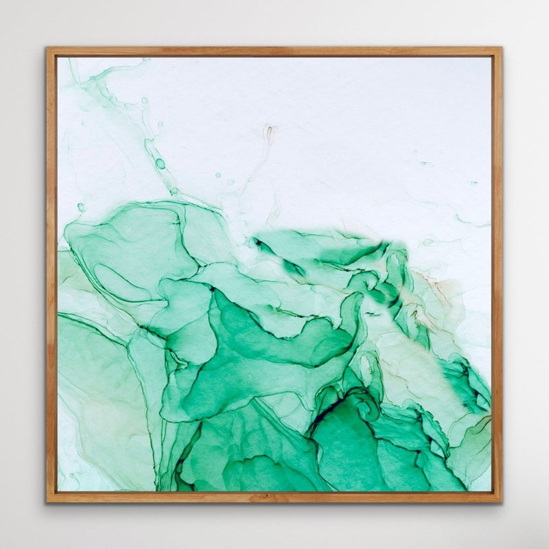 Minted - Inkwell in Green - Abstract Alcohol Ink Painting Wall Art Print - I Heart Wall Art