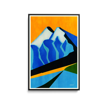 Mont Blanc, 1931 by Bo Anderson - Stretched Canvas Print or Framed Fine Art Print - Artwork I Heart Wall Art Australia 