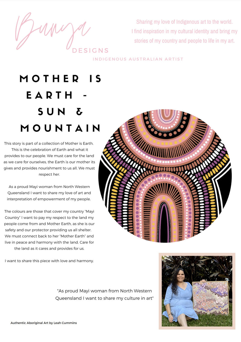 Mother Is Earth - Original - Authentic Aboriginal Art By Leah Cummins I Heart Wall Art Australia 