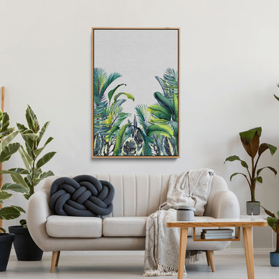 My Tropical View - Jungle Garden Print with Plants Canvas and Art Print - I Heart Wall Art