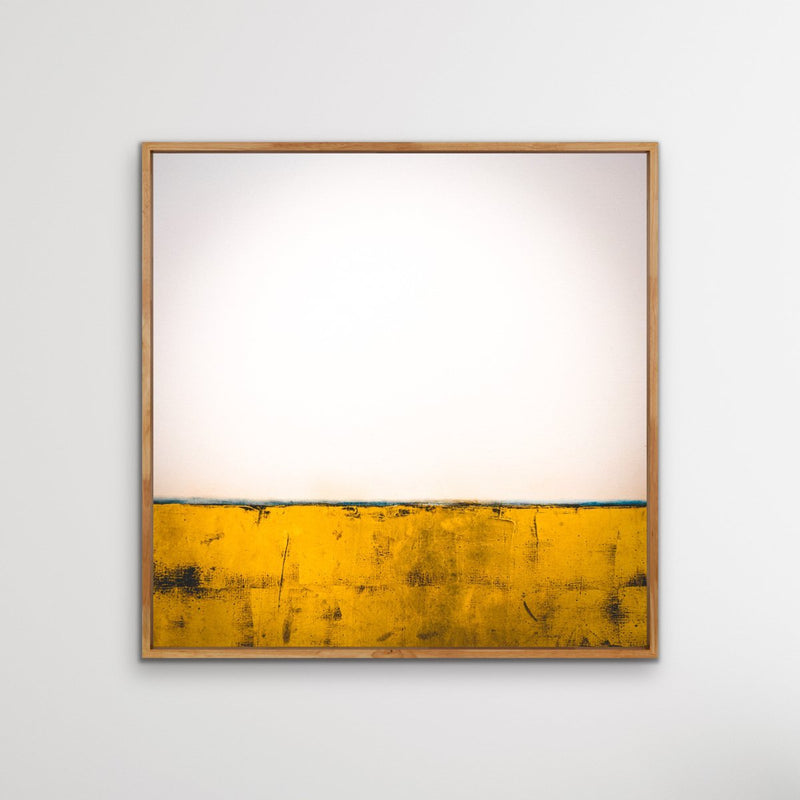 Outback - Square Abstract Golden Landscape Wall Art Canvas Print - I Heart Wall Art