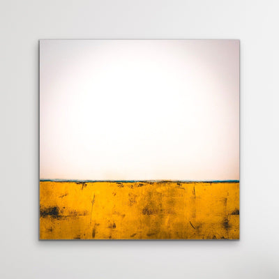 Outback - Square Abstract Golden Landscape Wall Art Canvas Print - I Heart Wall Art