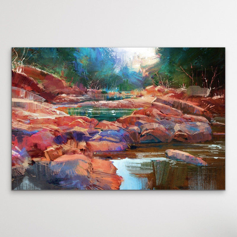 Outback Oasis - Australian Landscape Canvas or Abstract Art - I Heart Wall Art