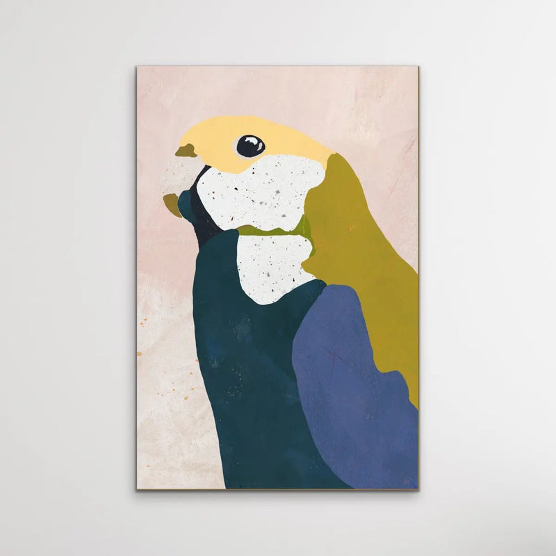 Pale Headed Rosella Collage Artwork- Australian Native Bird Canvas Or Art Print - I Heart Wall Art