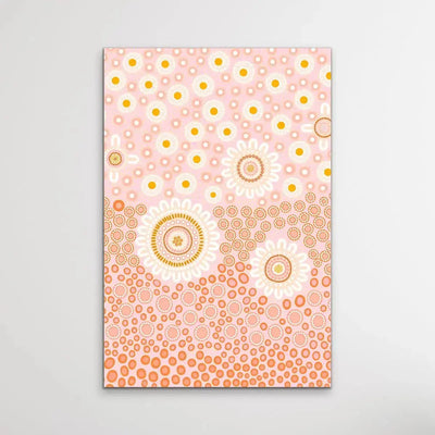 People Among The Wildflowers - Edition One - Aboriginal Art Print by Sherri Cummins - I Heart Wall Art