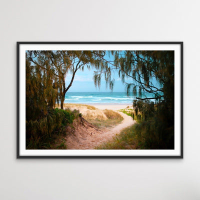 Peregian Beach - Sunshine Coast Photographic Beach Print on Canvas or Paper - I Heart Wall Art