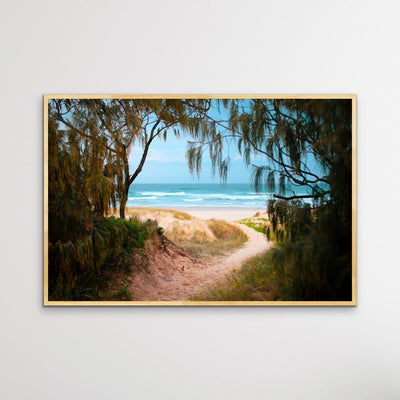 Peregian Beach - Sunshine Coast Photographic Beach Print on Canvas or Paper - I Heart Wall Art