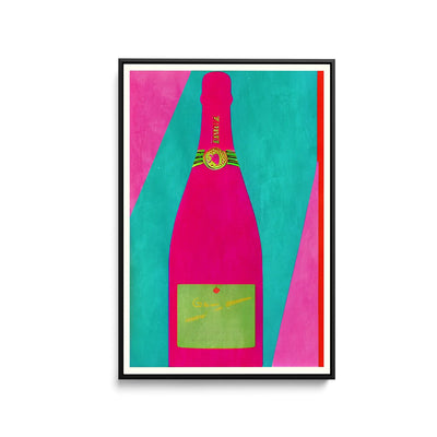 Pink Champagne by Bo Anderson - Stretched Canvas Print or Framed Fine Art Print - Artwork I Heart Wall Art Australia 
